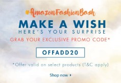 Amazon Fashion Bash -Clothing, Footwear & Accessories upto 70% off + 20% off at Amazon 