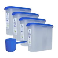 ARK HOME Kitchen Plastic BPA-free, Premium, Airtight Food Storage Container Set (1.6 L) -Pack of 4
