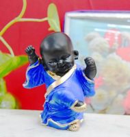 ArtofDot Home decor showpieces buddha statue For home decor Decorative Showpiece  -  13 cm  (Polyresin, Blue)
