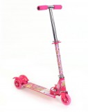 My Baby Excel Barbie Sparkle Bright 3 Wheel Scooter  (Multicolor)