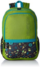 American Tourister Hashtag Lime Casual Backpack  At Amazon