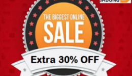 Jabong upto 80% off Sale + upto 30% off + 1% off from payumoney