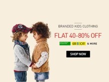 Branded Kids Clothing Upto 70% off from Rs. 182 at Amazon