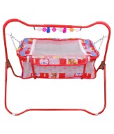  Brats N Angels Red Metal Bassinet at  Snapdeal