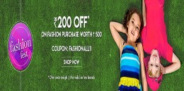 Get Flat Rs. 200 off on Rs. 500 and above on baby & kids products + 10% Paytm Cashback at Firstcry