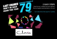 Clovia Pantastic Sale-Buy and 5 Panties Set at @Rs 79 Each at clovia