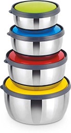  Classic Essentials - 350 ml, 650 ml, 950 ml, 1250 ml Stainless Steel Food Storage   at Amazon