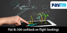 Domestic Flights Rs 500 Cashback on Rs 3500 with PayTm Wallet at Cleartrip