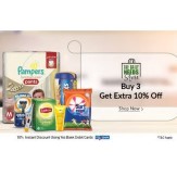 Daily Needs upto 50% off + Buy 3 Get 10% off at Snapdeal