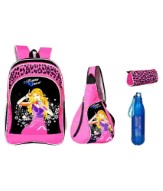 Karbonn Pink School Bag With Hand Bag, Water Bottle And Pouch For Girls@699 MRP 2585 -Snapdeal