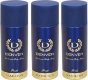 Denver Pride Combo (Pack of 3) Deodorant Spray - For Men  (495 ml, Pack of 3)
