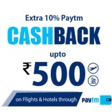 Hotels & Flight Booking 10% PayTm cash on Rs. 2000 at EaseMyTrip