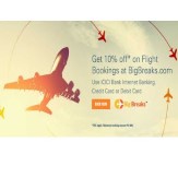 Flight Booking 10% off on Rs. 5000 (No upper Limit) at BigBreak (ICICI Bank)