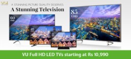 VU LED TVs’s upto 20% off from 9441+ 10% Off On All Credit/Debit Card Payments at Flipkart