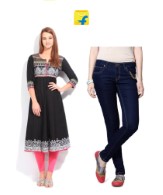 Women’s Clothing Upto 66% off + Buy 2 Get 20% off, Buy 3 Get 60% off at Flipkart