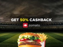 Get 50% cashback on 1st Food order on zomato  order through  helpchat