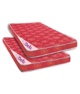  Bellz Red Poly Cotton Foam Mattresses - Buy 1 Get 1 Free at Snapdeal
