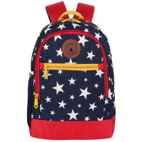 Gear Eco Red Star Kids 15" 13 Ltrs Navy Blue School Backpack (BKPECORDB1505)