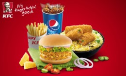 KFC Burgers, Hot n Crispy Chicken, Fries & Pepsi upto 36% off + 1% off from Rs. 173 at Nearbuy