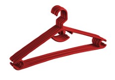  All Time Polymer Hanger (Red , Set of 6) at  Amazon