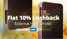 Flat 10% Cashback  on Hard Disks Drives at PayTm