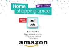 Amazon Home Shopping Spree 28th – 31st July – Play Quiz & win IFB Washing Machine