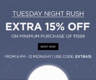 Jabong Sale Upto 80% off + 10% off (No Min Purchase), 15% off on Rs. 1599 + 1% Cashback at Jabong