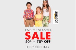 Amazon Kids Clothing & Footwear Sale 50% to 70% off from Rs. 104 at Amazon
