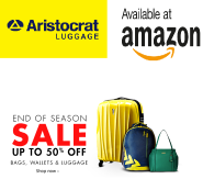 Aristocrat Luggage,Bags & Backpacks minimum 50% off at Amazon