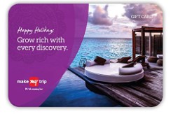 MakeMyTrip Holiday Gift Card Rs.3000 at Rs.2250 at Amazon