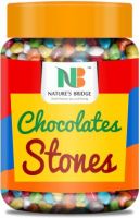 Nature's Bridge Stone Chocolate Munchies Jar Pack 450 Gm / Rock Shaped Chocolate Gem s / Premium Quality Stone Candy Truffles  (450 g)
