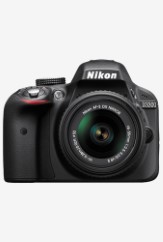 Nikon D3300 with (AF-S 18-55mm VR Lens) DSLR Camera Black at Snapdeal