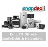 Kitchen & Home Appliances Extra 5% Off With Debit/Credit or Net Banking at Snapdeal