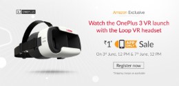 OnePlus loop VR headset Rs.1 for first 30K people at Amazon App
