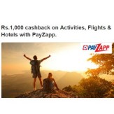 Flights & Hotels Extra Rs.1000 Cashback on Rs. 5000 with PayZapp at Cleartrip App