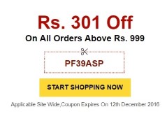 Get Rs.301 off on all orders above Rs.999 at Pepperfry 