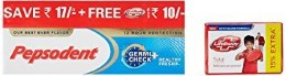  Pepsodent Germicheck Toothpaste - 2x150 g + Lifebuoy total Rs 10 at Amazon