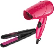 Philips HP8643/46 MS Fresher Philips Essential Dryer and Straightener (Pink/Black)