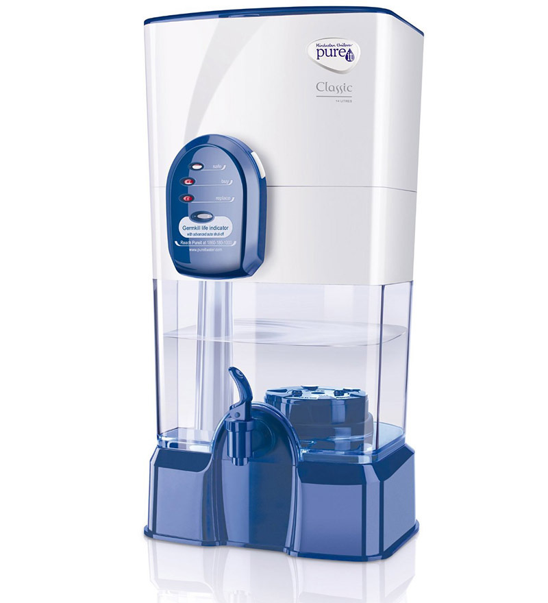 HUL 14 Ltr Pureit Classic Gravity Water Purifier + Rs. 280 Cashback Rs. 1158 at Pepperfry