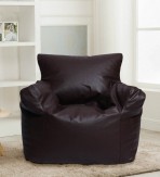 Ricky XXXL Filled Bean Bag in Brown Colour by SGS Industries