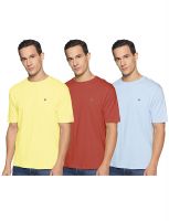 [Size S] Ruggers by Unlimited Men's Solid Regular Fit T-Shirt (Pack of 3)(Colors & Print May Vary)