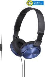 Sony MDR-ZX310APL Wired Headset With Mic  (Blue) Rs 799 at Flipkart