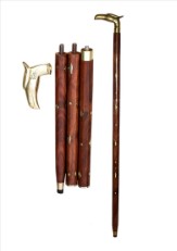  Jaipurcrafts Premium Folding Walking Stick - 36 Inch (Brass) at Amazon