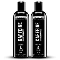 The Real Man Caffeine Coffee Smooth & Shine Shampoo 200ml (Pack of 2)