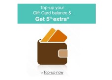 Amazon.in Gift Cards Top-up worth Rs.1000 at Rs. 950