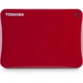 Toshiba Canvio Connect II, USB 3.0 2 TB Wired External Hard Disk Drive  (Red)
