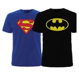 Superman and Batmen T Shirt Combo at Shopclues 