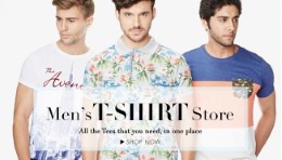 Men's T-shirts upto 70% off + 30% extra offer starting from Rs 104 At Amazon