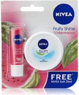 NIVEA Watermelon Lip Balm 4.8g + NIVEA Soft 25ml