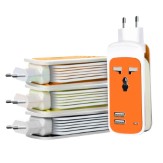 XTRA X201 2 in 1 USB Ports Wall Charger & Universal Wall Socket Travel Two USB AC Adapter 2.1 Amp at  Amazon